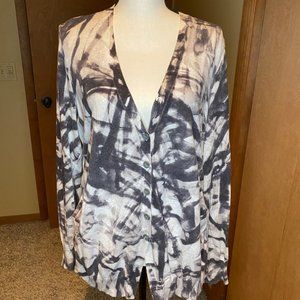 Abstract Print Cardigan